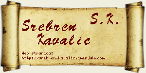 Srebren Kavalić vizit kartica